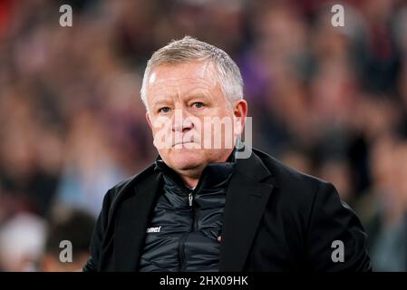 Middlesbrough-Manager Chris Wilder vor dem Sky Bet Championship-Spiel in der Bramall Lane, Sheffield. Bilddatum: Dienstag, 8. März 2022. Stockfoto