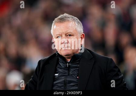 Middlesbrough-Manager Chris Wilder vor dem Sky Bet Championship-Spiel in der Bramall Lane, Sheffield. Bilddatum: Dienstag, 8. März 2022. Stockfoto