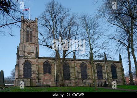 St Georges Anglican Church in Newcastle-under-Lyme Staffordshire Stockfoto