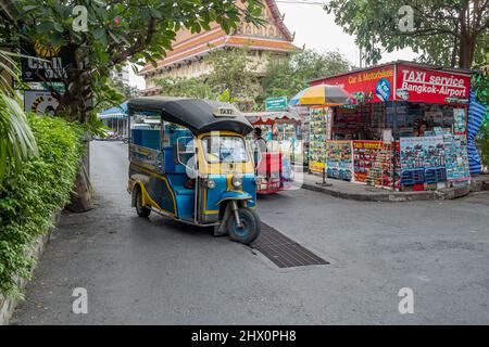 Urbane Szene aus dem alten Hua hin. Dies ist ein altes Fischerdorf, das zu einem der beliebtesten Reiseziele in Thailand wurde. Stockfoto