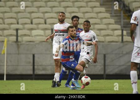 Fortaleza, Brasilien. 08. März 2022. Lima von Fortaleza während des Fußballspiels Campeonato Cearense zwischen Ferroviario und Fortaleza in der Arena Castelao, Fortaleza, Brasilien. Caior Rocha/SPP Credit: SPP Sport Press Photo. /Alamy Live News Stockfoto