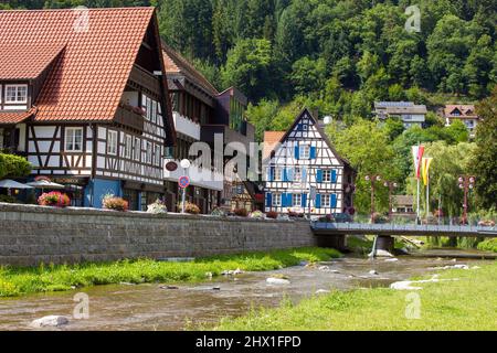 Beautuful Schiltach im Schwarzwald, Deutschland Stockfoto