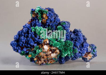 Azuritmineralexemplar Gesteinsgeologie Edelstein Kristall Stockfoto