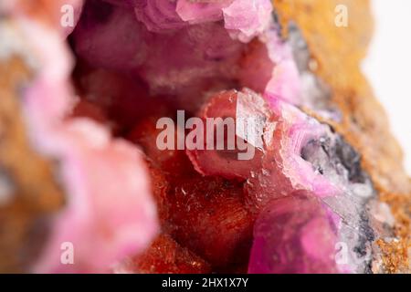 Mineral Probe Stein Gesteinsgeologie Edelstein Kristall Stockfoto