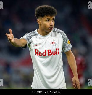 Karim Adeyemi (Salzburg) FC Bayern München gegen Red Bull Salzburg 08.03.2022, Fussball; Champions League, Saison 2021/22 Foto: Moritz Müller Copyright Stockfoto
