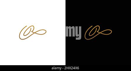 Modernes und elegantes Logo mit R-Initialen Stock Vektor