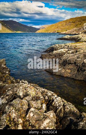 Killary Harbour, Connemara, County Galway, Irland. Stockfoto