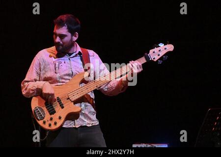 Rom, Italien. 08. März 2022. Dario Giacovelli während des Konzerts Chansons im Auditorium Parco della Musica, 8.. März 2022, Rom, Italien Credit: Independent Photo Agency/Alamy Live News Stockfoto