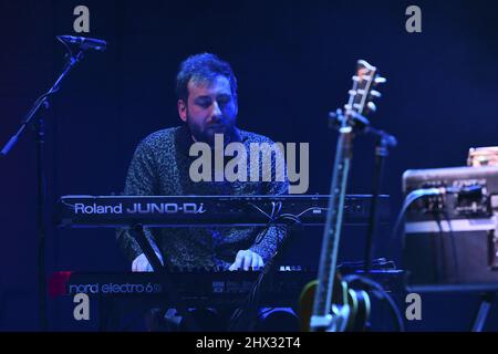 Rom, Italien. 08. März 2022. Dario Bass während des Konzerts Chansons im Auditorium Parco della Musica, 8.. März 2022, Rom, Italien Credit: Independent Photo Agency/Alamy Live News Stockfoto