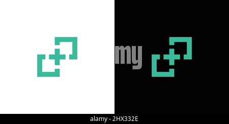 Einfaches und modernes Health-Unendlichlogo-Design Stock Vektor