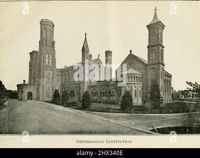 Smithsonian Institution aus dem Buch "The Washington Monument Illustrated; Complete Guide and History; Authentic Facts and Figures; pictorial City of Washington" von Ina Capitola Emery, Veröffentlicht 1913 Stockfoto