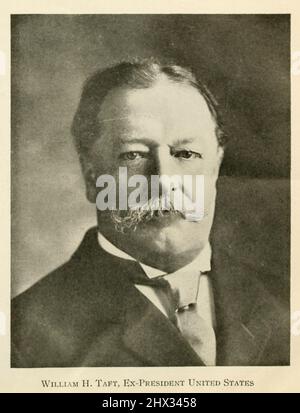 William Howard Taft (September 15, 1857 – March 8, 1930) was the 27th president of the United States (1909–1913) and the tenth chief justice of the United States (1921–1930), the only person to have held both offices. Taft was elected president in 1908, the chosen successor of Theodore Roosevelt, but was defeated for reelection in 1912 by Woodrow Wilson after Roosevelt split the Republican vote by running as a third-party candidate. In 1921, President Warren G. Harding appointed Taft to be chief justice, a position he held until a month before his death. From the book ' The Washington monument Stockfoto