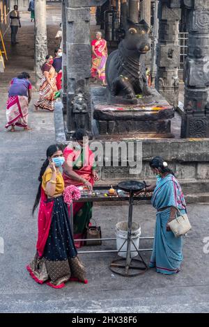 Ein religiöses Fest in Indien Stockfoto