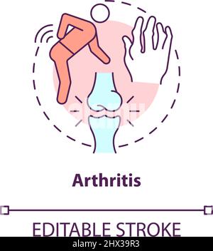 Symbol für das Arthritis-Konzept Stock Vektor