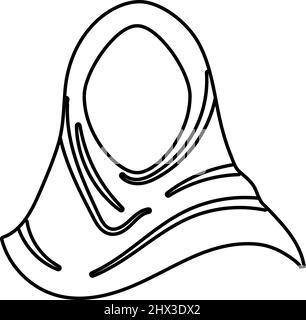 Hijab Symbol Design Vorlage Vektor isolierte Illustration Stock Vektor