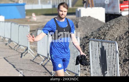 Stadt Gelsenkirchen, Deutschland. 09. Mär, 2022. firo : 09.03.2022 Fuvuball, 1.Bundesliga, Saison 2021/2022, FC Schalke 04, Training, THOMAS OUWEJAN/dpa/Alamy Live News Stockfoto