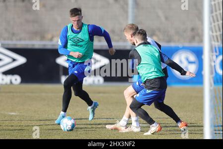 Stadt Gelsenkirchen, Deutschland. 09. Mär, 2022. firo : 09.03.2022 Fuvuball, 1.Bundesliga, Saison 2021/2022, FC Schalke 04, Training, Marinus Bvºlter Credit: dpa/Alamy Live News Stockfoto