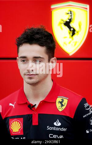 Sakhir, Bahrain. 9.. März 2022. Charles Leclerc (MON) Ferrari. Formula One Testing, Mittwoch, 9.. März 2022. Sakhir, Bahrain. Stockfoto