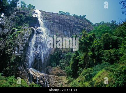 Sri Lanka. Badulla. Diyaluma Ella Falls. Stockfoto