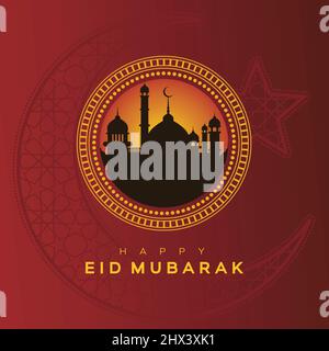 Einfaches und modernes Bannerdesign für Eid Mubarak#3 Stock Vektor