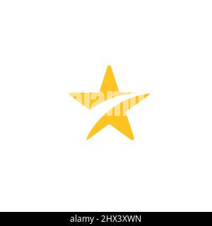 Einfaches und modernes Sternlogo-Symbol Stock Vektor