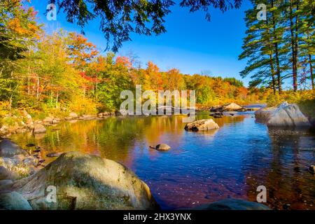 Moose River in den Adirondcak Bergen des Staates New York Stockfoto