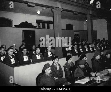 Belgen-Prozesse in Lüneburg - Prozess gegen Josef Kramer und 44 weitere Stockfoto