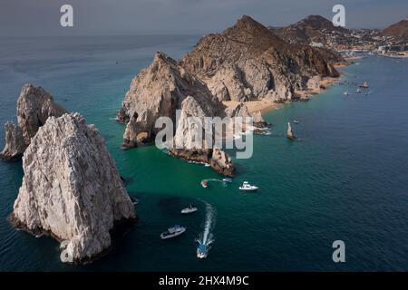 Lands End zeigt den berühmten Arch in Cabo San Lucas BCS Mexico 10. Januar 2022 Stockfoto