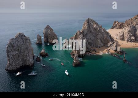 Lands End zeigt den berühmten Arch in Cabo San Lucas BCS Mexico 10. Januar 2022 Stockfoto