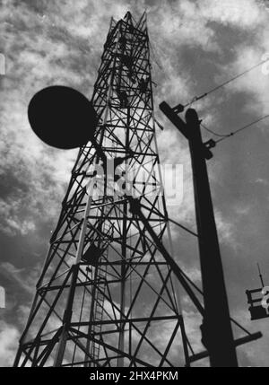 Radio & TV - Frequenzmodulation. F.M. Tower, ABC Station, Nth, Sydney. 20. Oktober 1948. Stockfoto