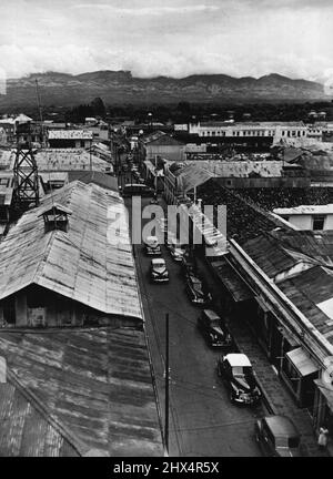 San Jose, Costa Rica -- Blick auf den Industriebereich von San Jose, der Hauptstadt von Costa Rica; San Jose hat eine Bevölkerung von 111.820. 19. Januar 1955. (Foto von Kamera Drücken Sie). Stockfoto