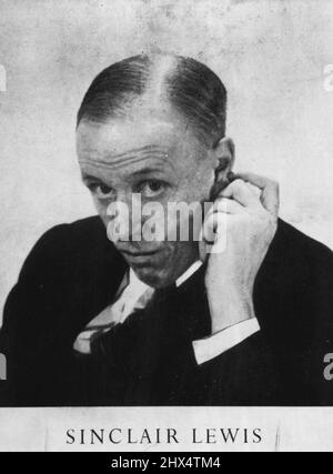Sinclair Lewis. 24. November 1951. Stockfoto