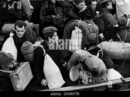 Italienische Gefangene In England. 13.Mai 1943. Stockfoto