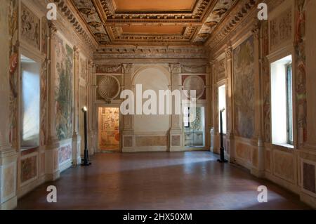 Hinterstraßen Norditalien - Drive 7, Fotografen, Italien, Lombardei, Sabbionetta, Zimmer von Philemon & Bauci, Gartenpalast Stockfoto