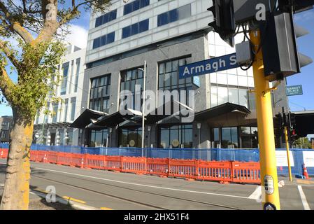 CHRISTCHURCH, NEUSEELAND, 1. MÄRZ 2022: Eine verwaltete Isolationseinrichtung (MIQ) in Christchurch. Stockfoto