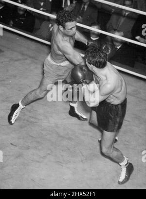 Clem Sands - Boxer. 6. Juni 1951. Stockfoto
