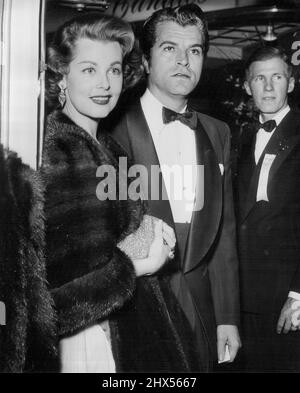 Arlene Dahl und Fernando Lamas. 19. Juli 1953. Stockfoto