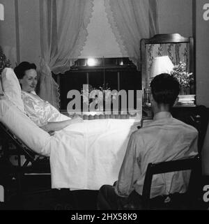 Sonstiges - Hospital. Und Med. - Mutterschaftskrankenhäuser. 28. Oktober 1947. Stockfoto