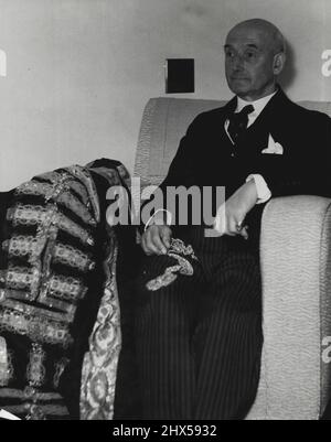 Sir George Broadbridge, ehemaliger Bürgermeister von London. 23. Januar 1938. Stockfoto