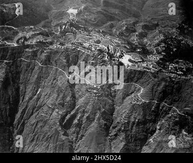 Houston Mount Everest Flug -- Luftaufnahme von Darjeeling aus dem Jahr 13.800ft. Darjeeling selbst liegt 8.000ft. Über dem Meeresspiegel. 22.Mai 1933. Stockfoto