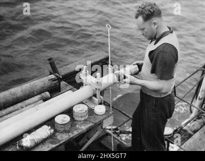 'Niagara' - Auch Bergungsszenen - Merchant Shipping. 01. März 1955. Stockfoto