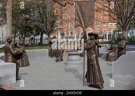 Stimmen aus dem Garten: Das Virginia Women's Monument in Richmond VA Stockfoto