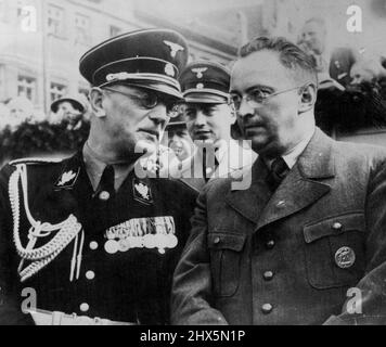 Arthur Seyss Inquart - Arzt - Österreich. 28. September 1938. (Foto von Paul/Fairfax Media). Stockfoto