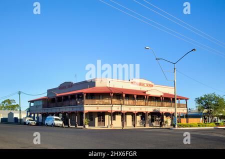 Commercial Hotel (1938) Clermont Queensland Australien Stockfoto