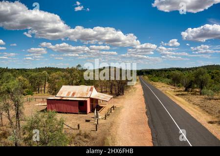 Luftaufnahme des Copperfield Store in der Nähe von Clermont Queensland Australien Stockfoto