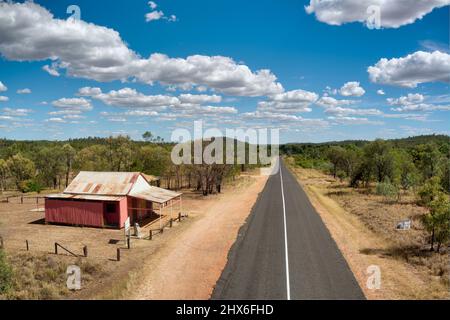 Luftaufnahme des Copperfield Store in der Nähe von Clermont Queensland Australien Stockfoto