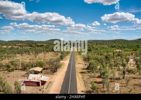 Luftaufnahme des Copperfield Store in der Nähe von Clermont Queensland Australien Stockfoto