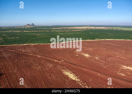 Luftaufnahme des Wolfang Peak im Peak Range National Park Central Queensland in der Nähe von Moranbah Queensland Australien Stockfoto