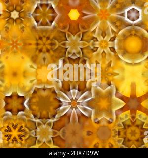Nahtloses Muster mit bunten Schneeflocken. Design für Weihnachten und Neujahr Grußkarten, Stoff, Geschenkpapier, Einladung, Briefpapier. Stockfoto