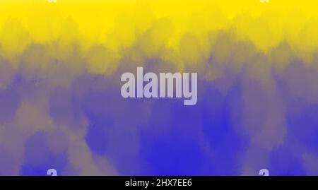 Abstrakter Hintergrund Banner blau-gelbe Farben, symbolische Farben der Ukraine Stockfoto